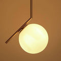 Suspension — Dorée à LED avec lampe en boule