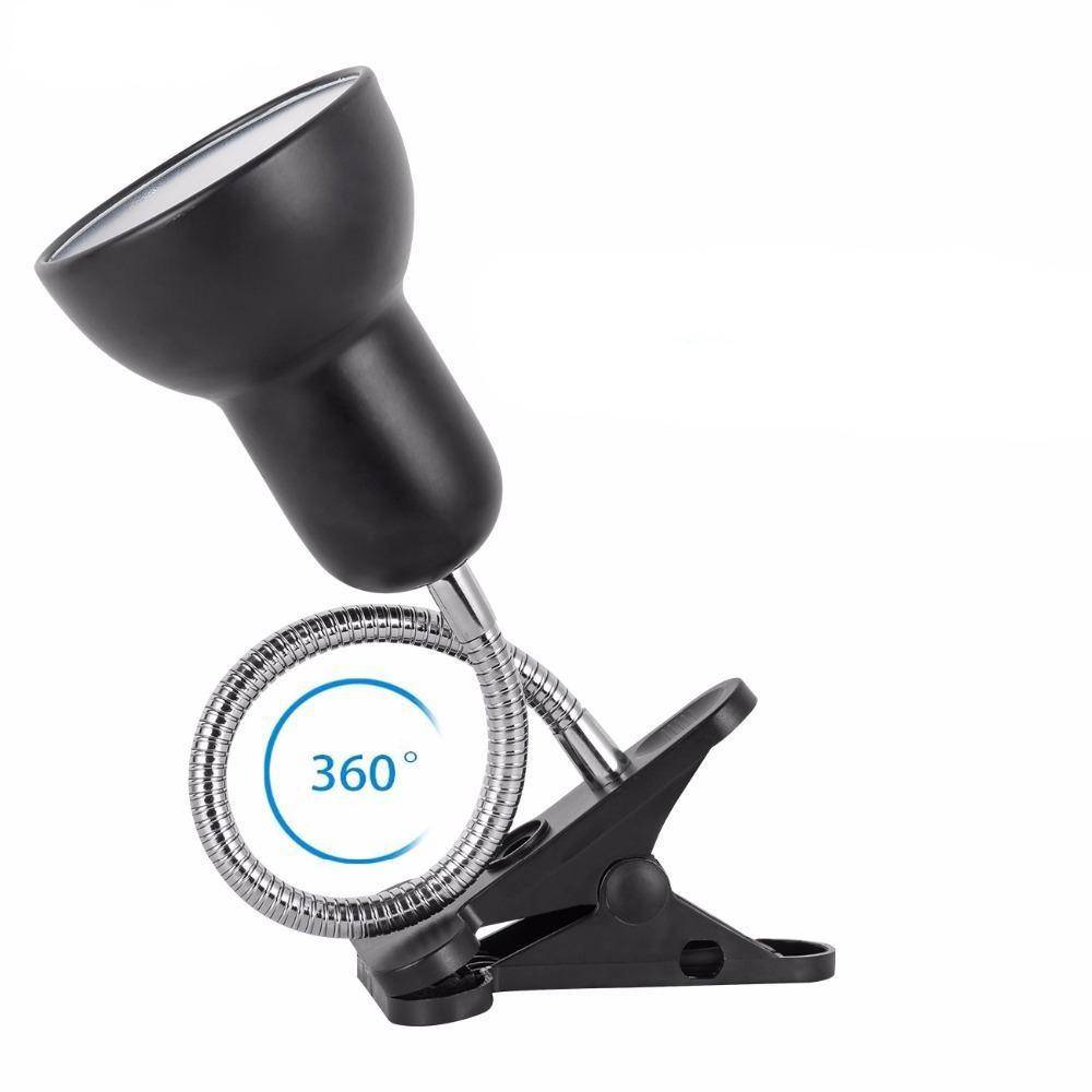 Lampe à poser — À pince LED ajustable pour lire (noir ou blanc)