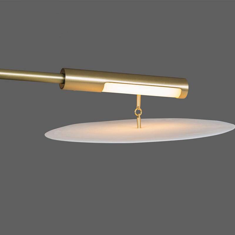 Lustre — Design LED à branches dorées ou noires et cercles Style