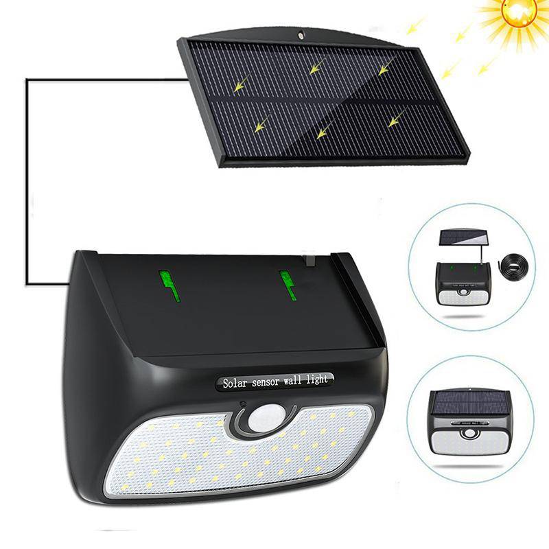 Applique murale — Extérieur solaire à 48 LEDs Sensor