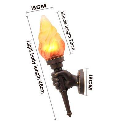 Applique murale — Extérieur LED torche dans une main