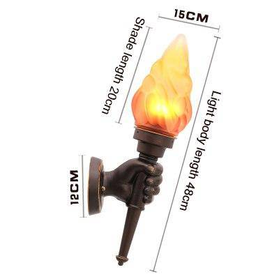 Applique murale — Extérieur LED torche dans une main