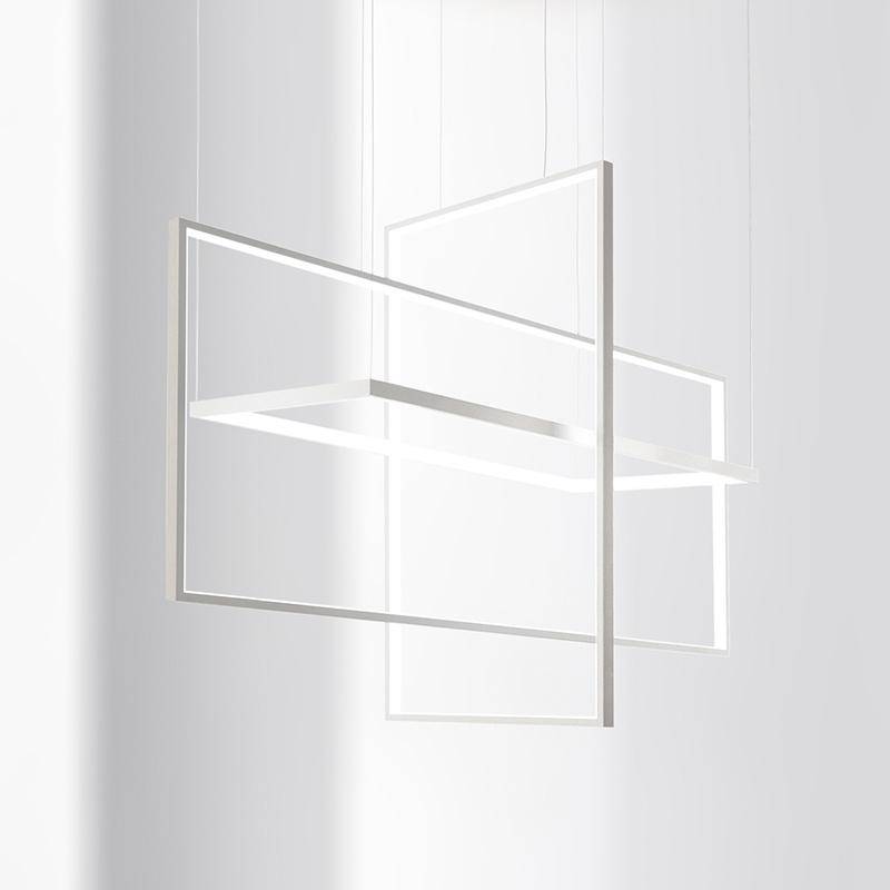 Lustre — Design moderne LED rectangles