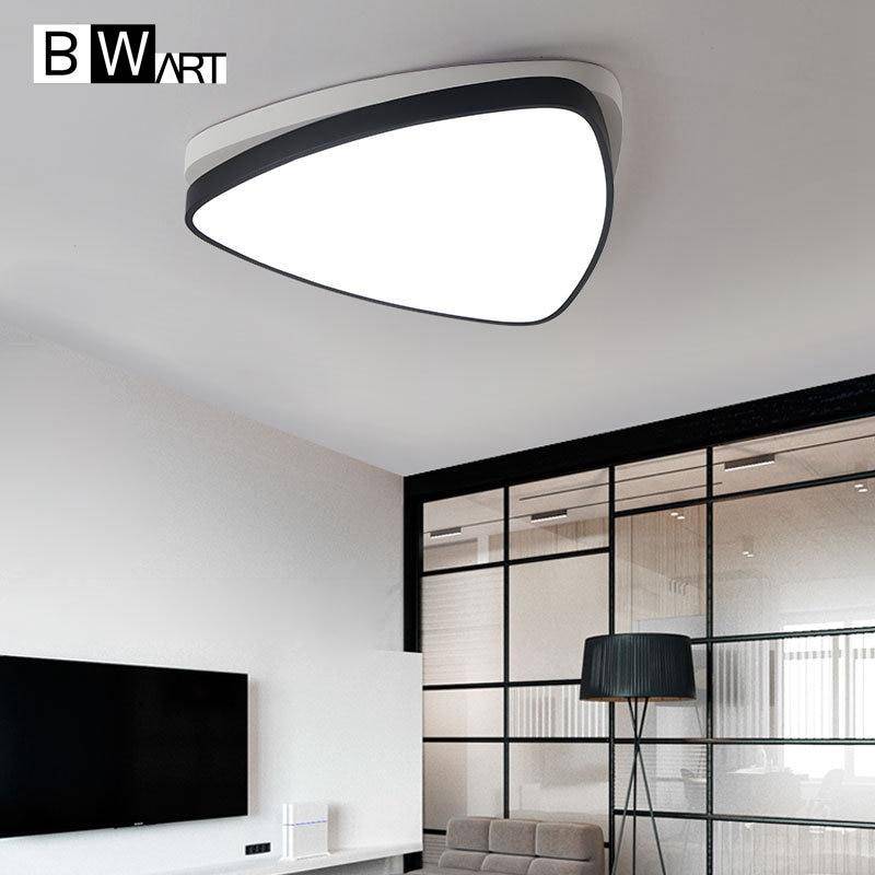 Plafonnier LED triangle arrondi bicolore Bwart Iris Aubade en Triangle - Géométrie & Élégance Visuelle