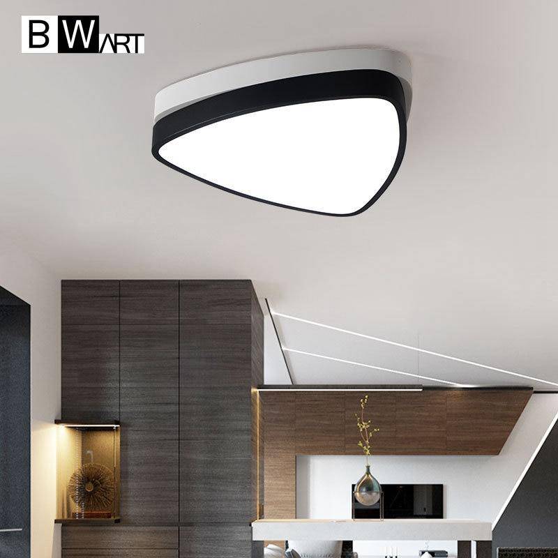 Plafonnier LED triangle arrondi bicolore Bwart Iris Aubade en Triangle - Géométrie & Élégance Visuelle
