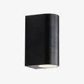Applique murale — Extérieur LED design arrondi en aluminium noir