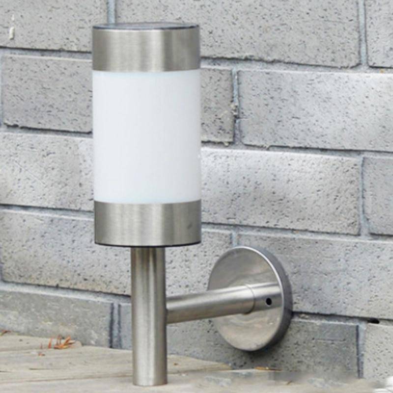 Applique murale — Extérieur LED chromée solaire