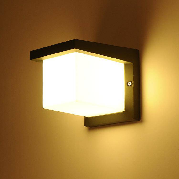 Applique murale — Extérieur LED cube Sconce
