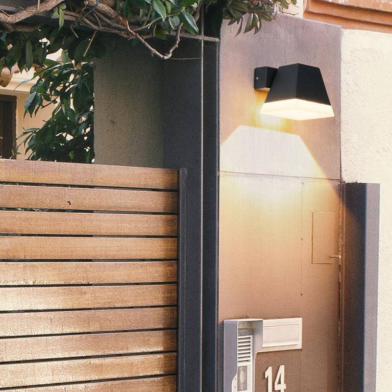 Applique murale — Extérieur LED pyramide en aluminium