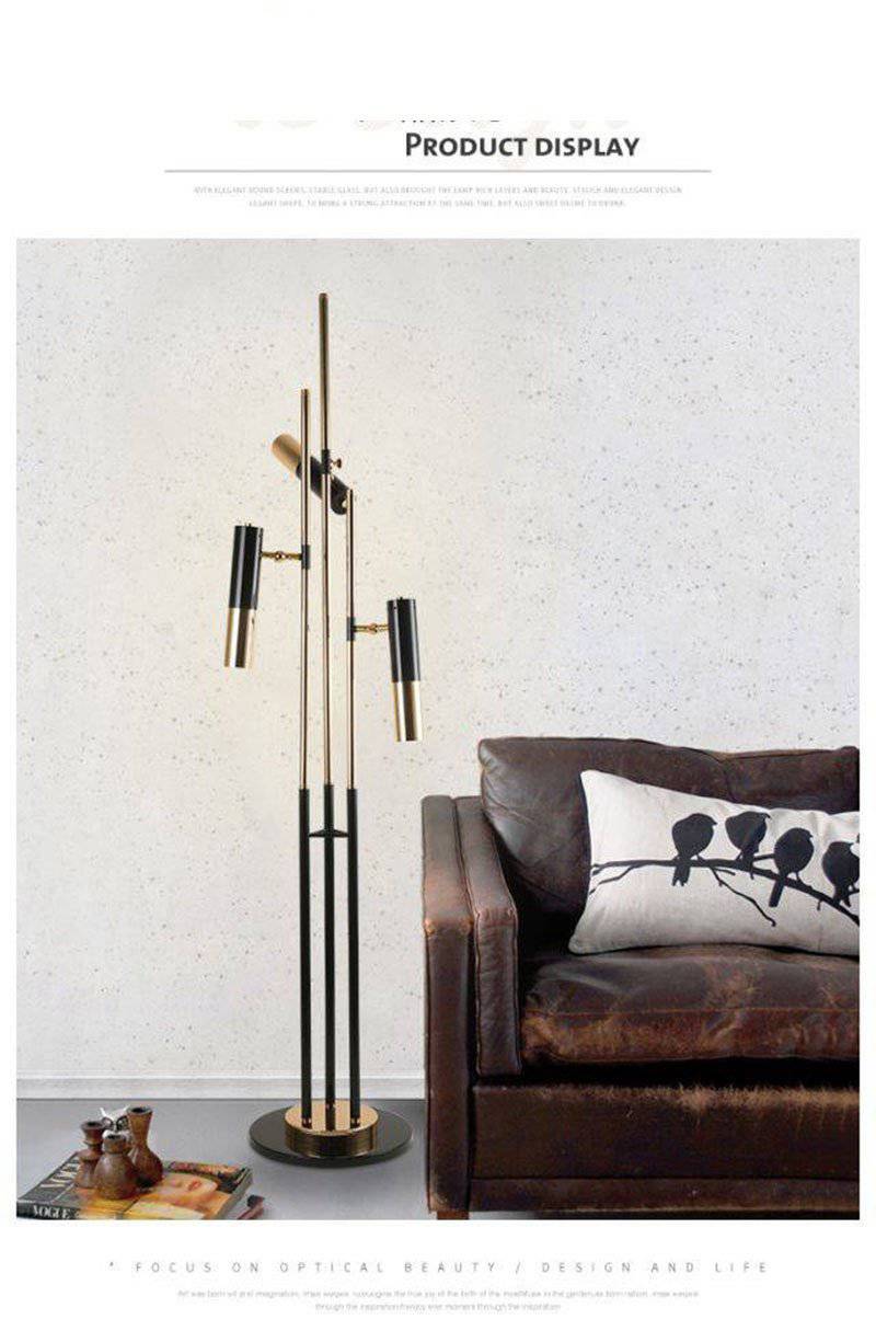 Lampadaire — Design LED tripes pied et lampes dirigeables Floor