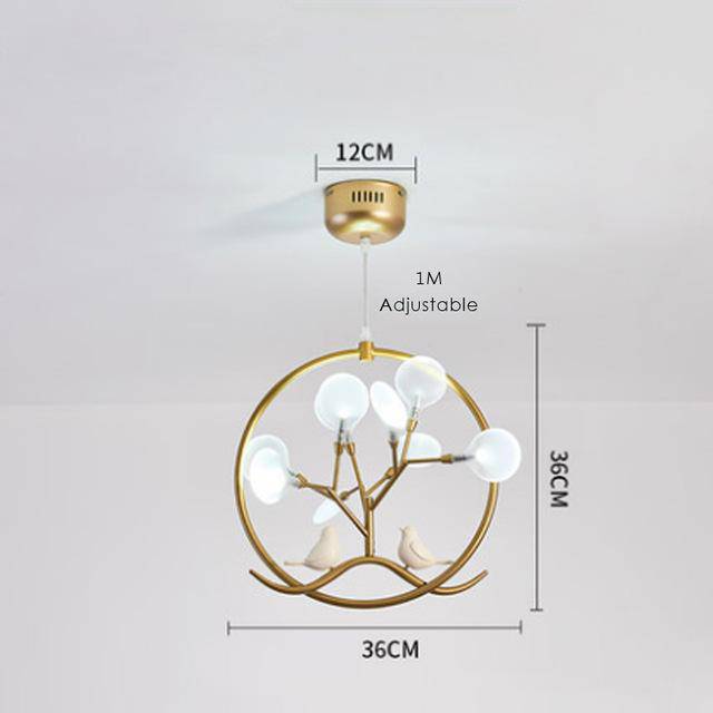 Lustre — Design à LED doré luciole Firefly