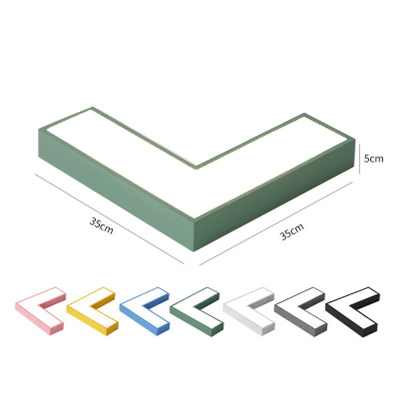 Plafonnier design LED angle droit Arrow Césarine Auréole en Métal - Lignes Dessinées & Décor Raffiné