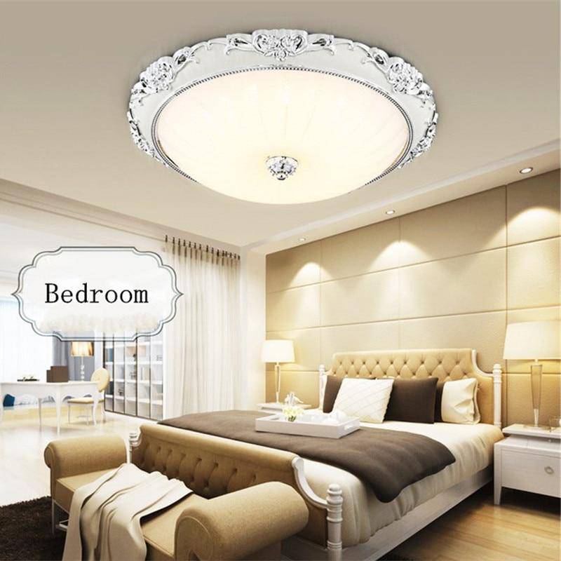 Plafonnier — LED en acrylique rond avec dorures