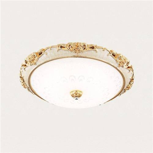 Plafonnier — LED en acrylique rond avec dorures