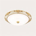Plafonnier — LED en acrylique rond avec dorures
