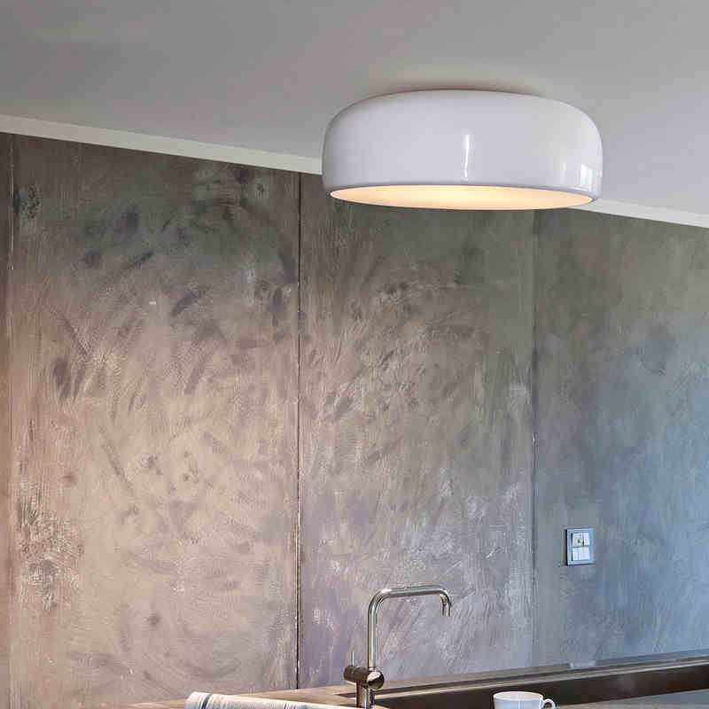 Plafonnier design arrondi LED laqué Round Octave Belvédère - Un Accent Raffiné au Quotidien