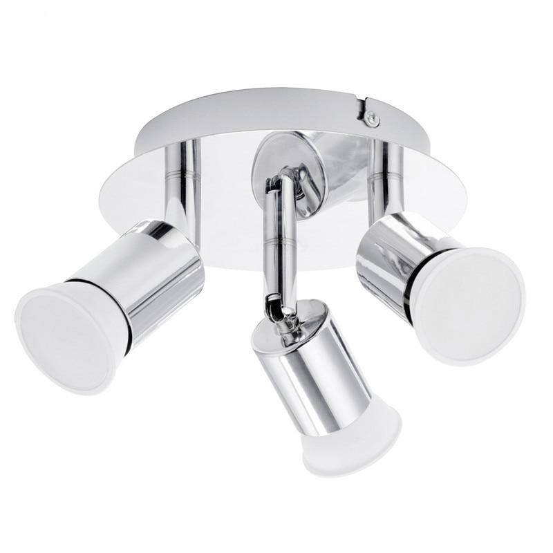 Plafonnier à 3 spots LED chromé moderne Victor Nuance - Une Note Actuelle dans le Décor