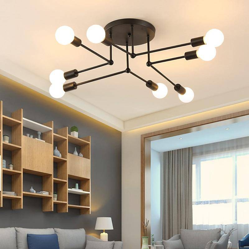 Plafonnier en métal rétro avec plusieurs lampes Personality Samia Saison - Esprit Rétro & Atmosphère Accueillante