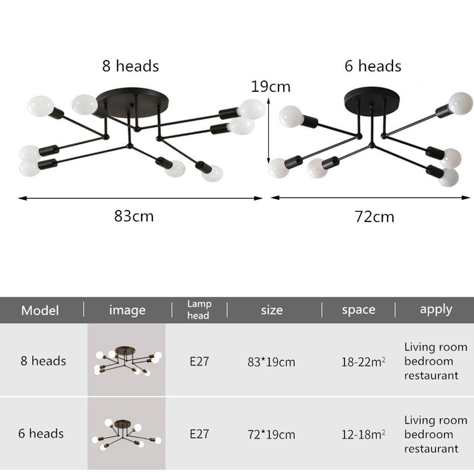 Plafonnier en métal rétro avec plusieurs lampes Personality Samia Saison - Esprit Rétro & Atmosphère Accueillante