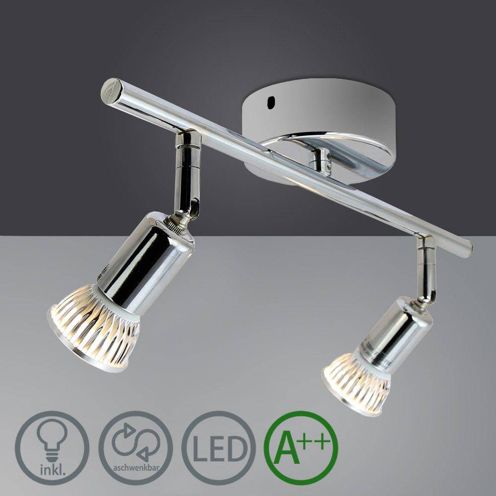 Plafonnier chromé barre à spots LED Indoor Roxane Récital en Aluminium - Lignes Dessinées & Décor Raffiné