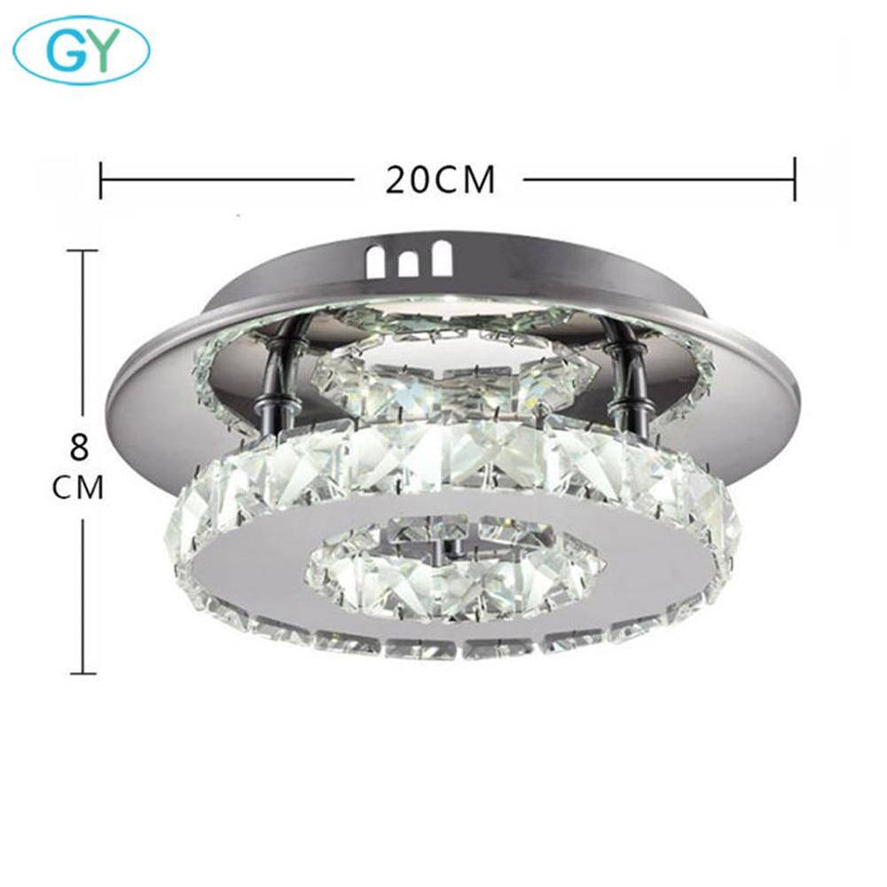 Plafonnier cristal LED et base chromée Hallway Romane Poème - Une Note Scintillante dans le Décor