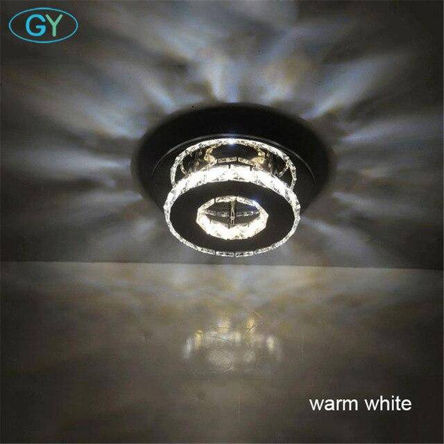 Plafonnier cristal LED et base chromée Hallway Romane Poème - Une Note Scintillante dans le Décor