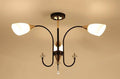 Lustre — LED avec bras arrondis et lampes en verre Room