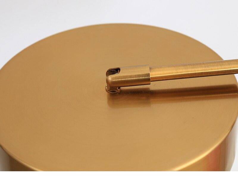 Lampe de chevet ou bureau doré arrondi Study