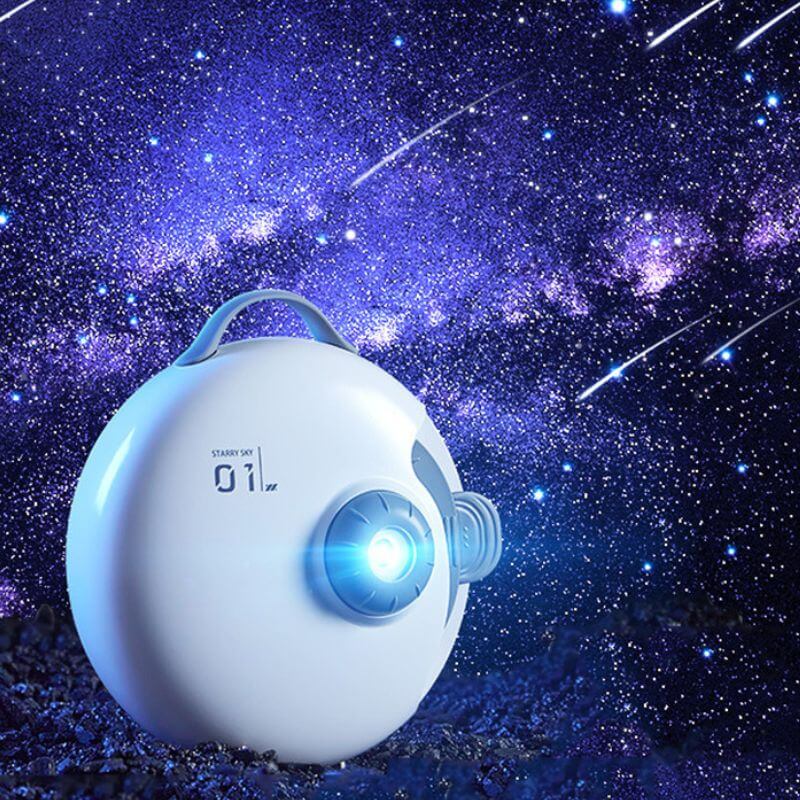 Projecteur Galaxy Infinity Zélian Tempo en Verre - Une Présence de Verre Élégante
