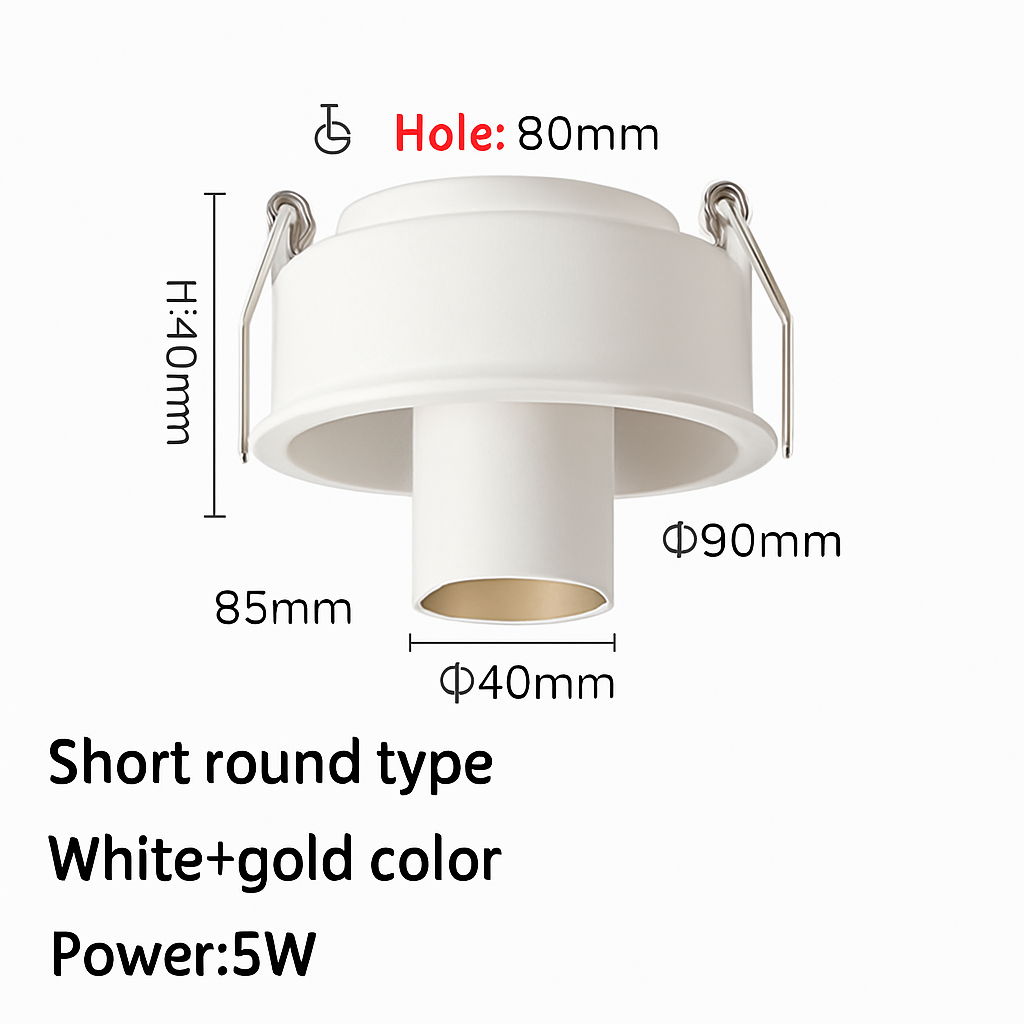 Projecteur led encastré long tube spot angle réglable foco Rosalie Cantate en Aluminium - Une Présence Décorative Affirmée