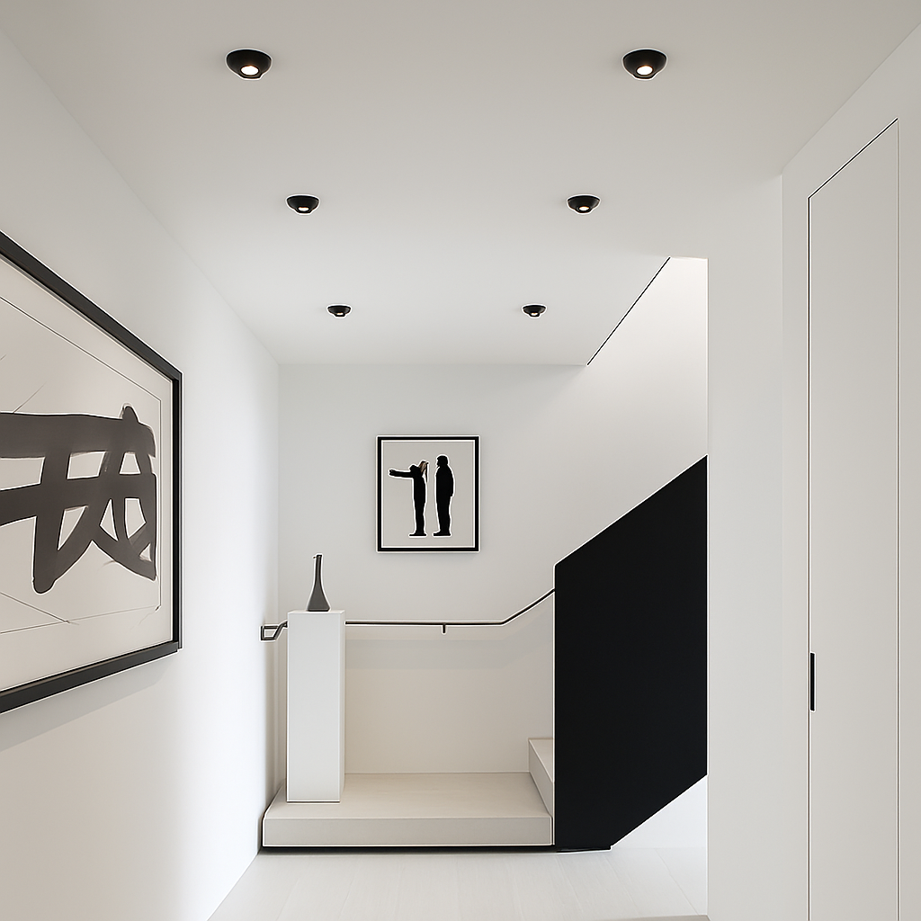 Projecteur led encastré long tube spot angle réglable foco Rosalie Cantate en Aluminium - Une Présence Décorative Affirmée