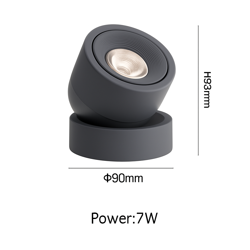 Spot — Projecteurs LED nordique surface monté spot rotation pliant macarone foco