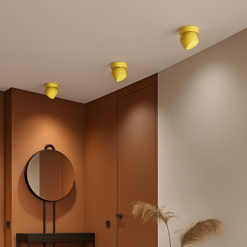 Spot — Projecteurs LED nordique surface monté spot rotation pliant macarone foco