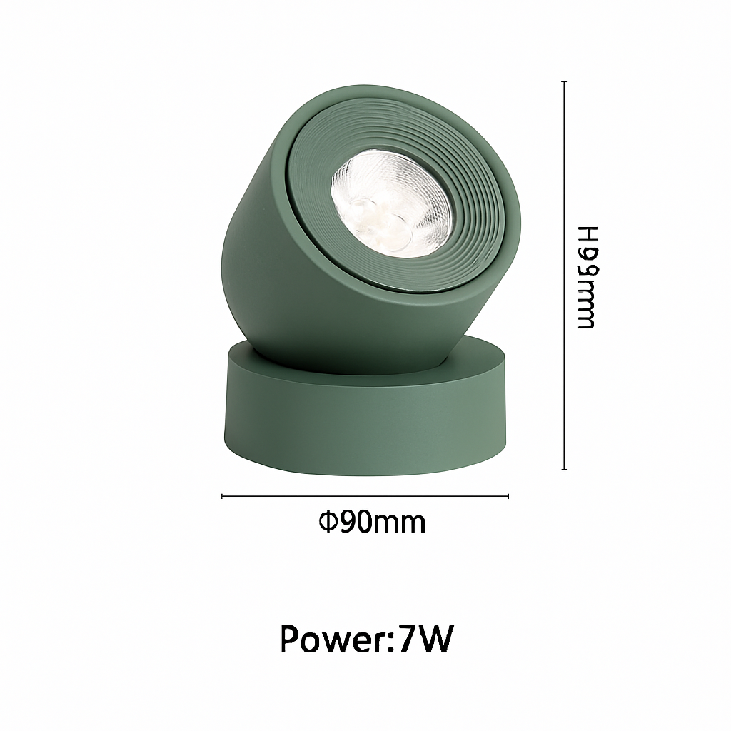 Spot — Projecteurs LED nordique surface monté spot rotation pliant macarone foco