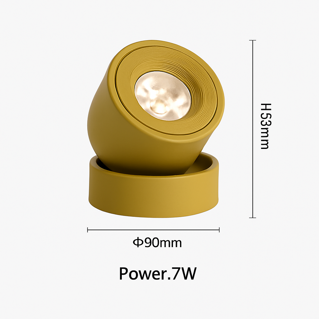 Spot — Projecteurs LED nordique surface monté spot rotation pliant macarone foco