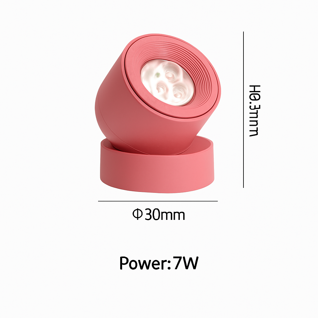 Spot — Projecteurs LED nordique surface monté spot rotation pliant macarone foco