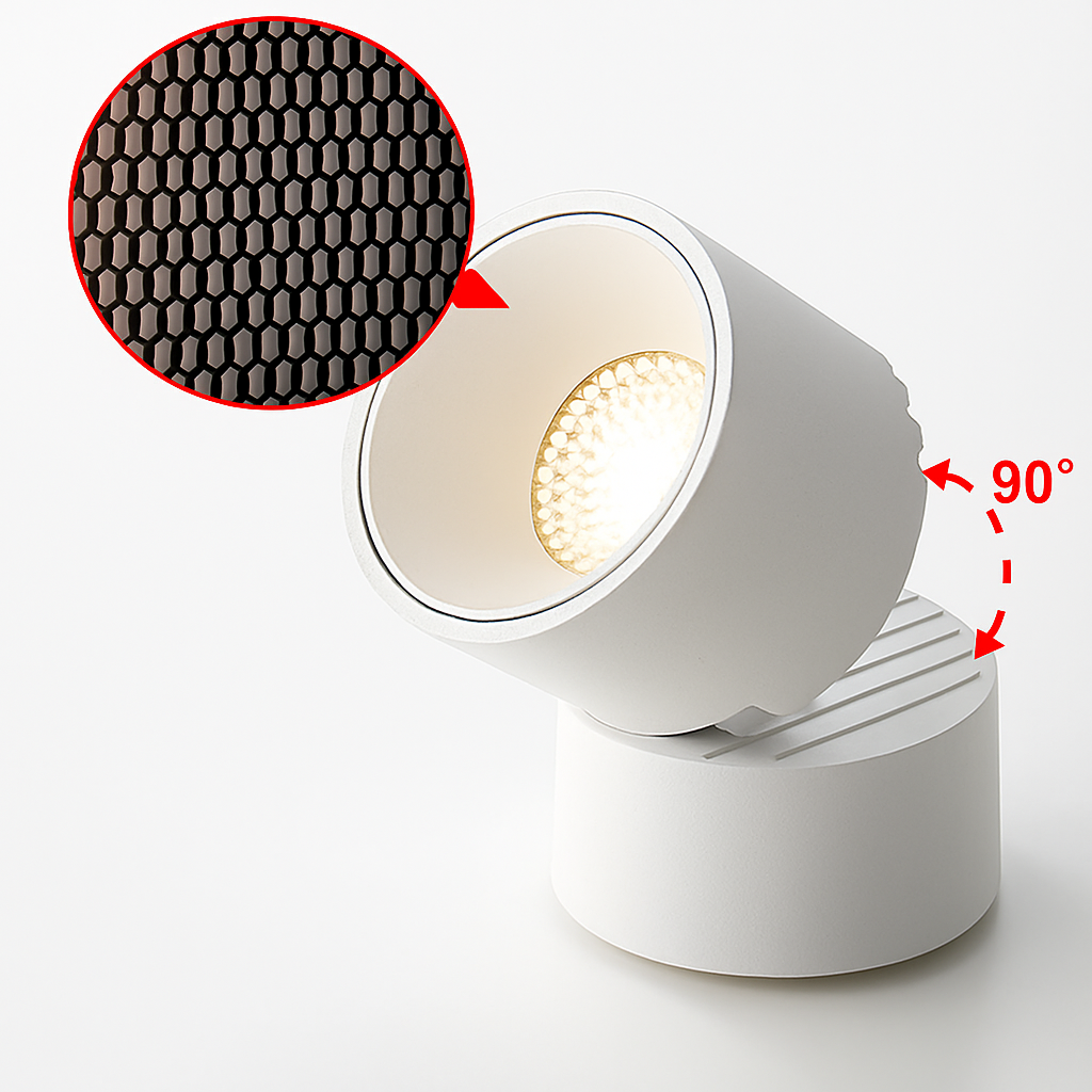 Spot — Projecteurs LED pliables angle réglable anti-éblouissement spots muraux