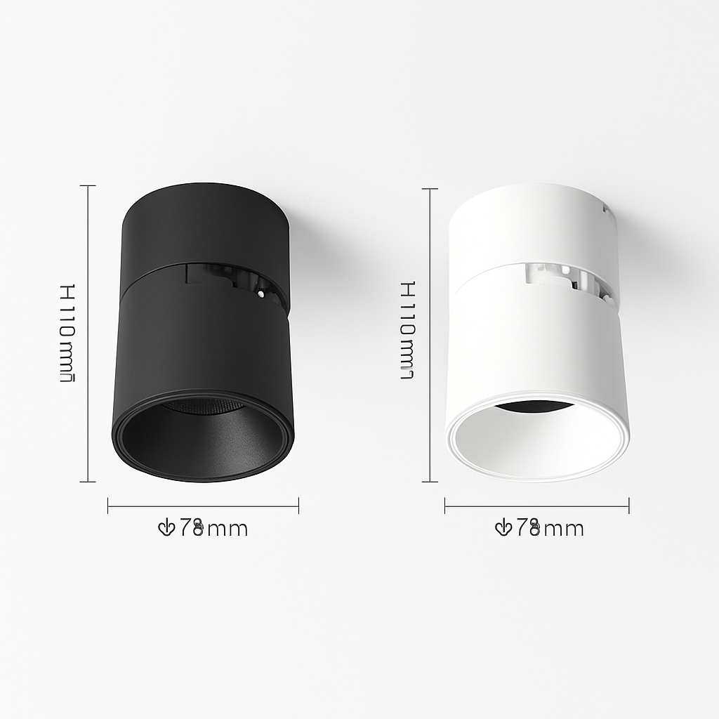 Spot — Projecteurs LED pliables angle réglable anti-éblouissement spots muraux