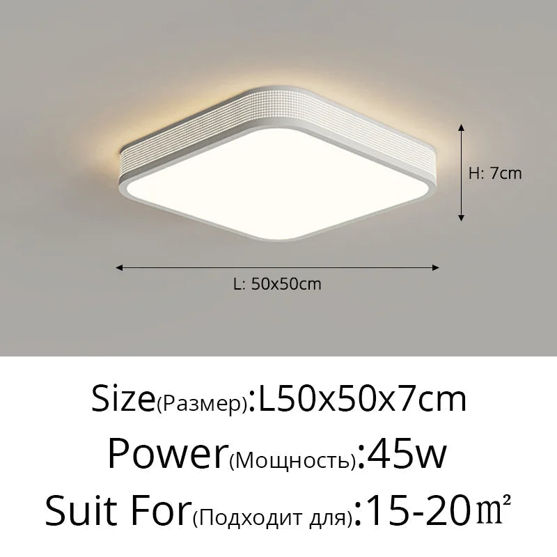 Plafonnier led style cercle carré décoratif Lionel Rythme - Un Accent Géométrique Raffiné
