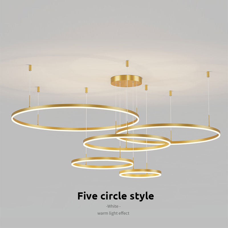 Remi Suspension Anneau Moderne Métal Salon - 10