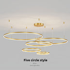 Remi Suspension Anneau Moderne Métal Salon - 10