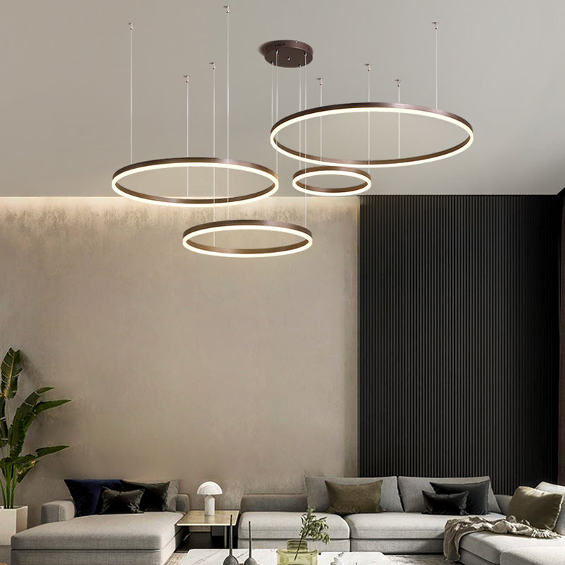Remi Suspension Anneau Moderne Métal Salon - 15
