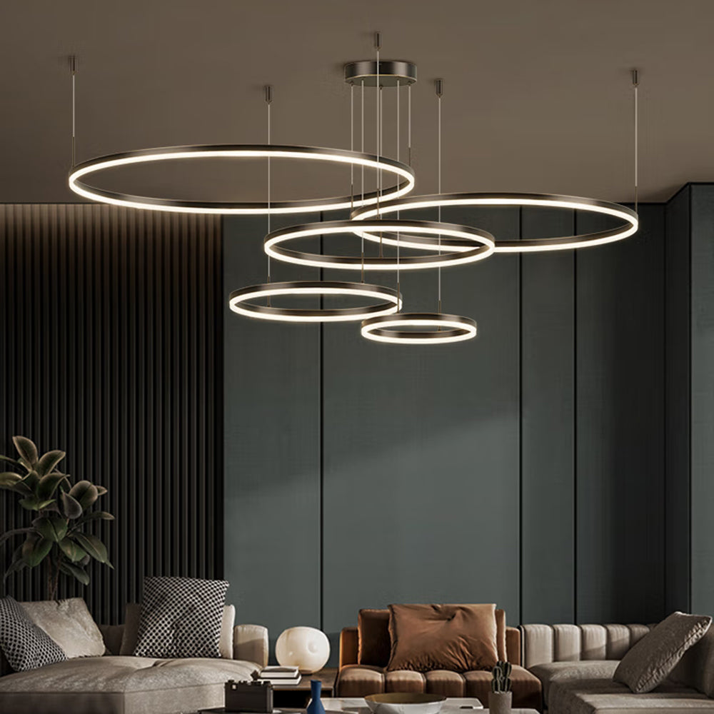Remi Suspension Anneau Moderne Métal Salon - 18