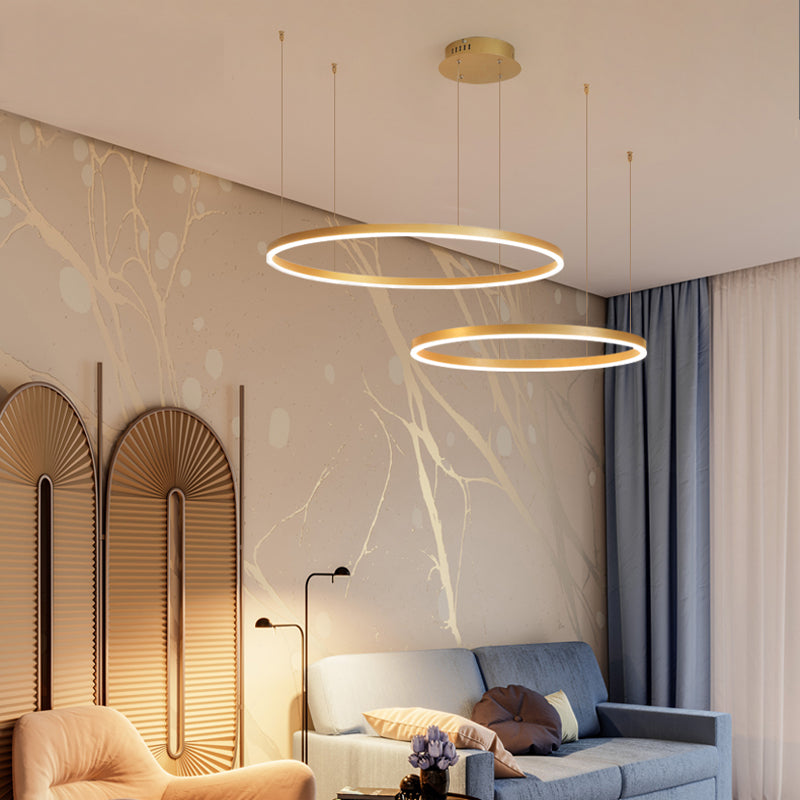 Remi Suspension Anneau Moderne Métal Salon - 3