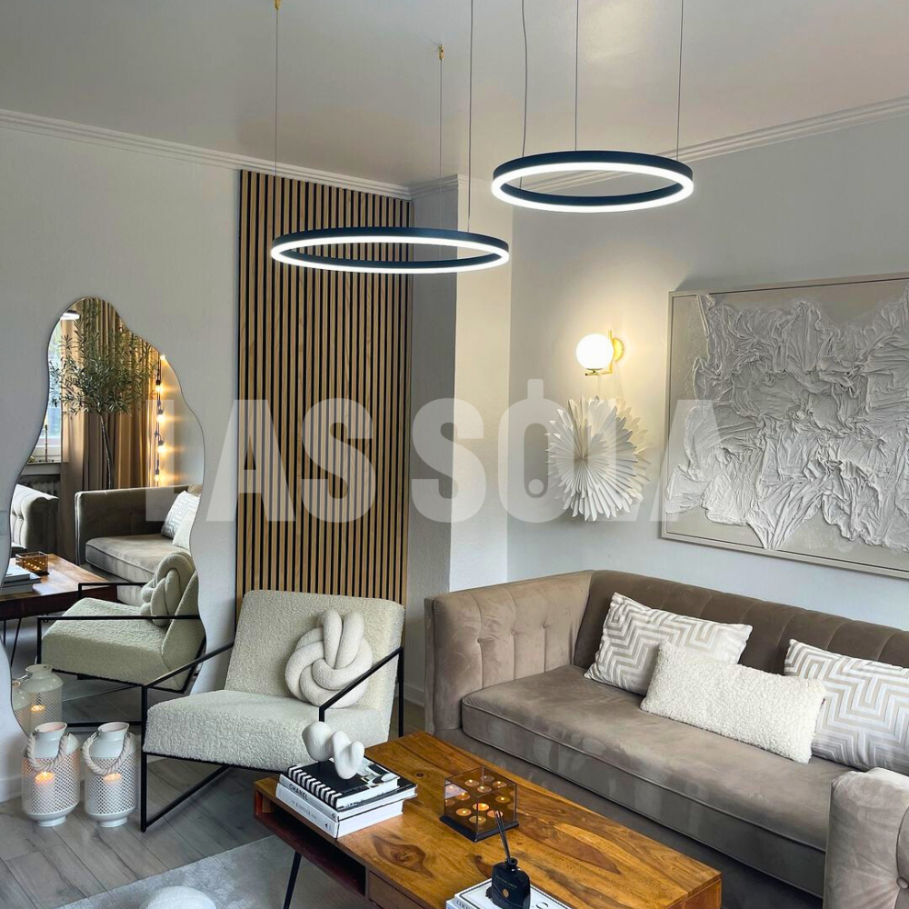 Remi Suspension Anneau Moderne Métal Salon - 43