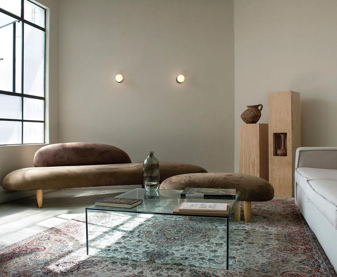 Lustra Applique Murale Béton Verre Opale - Neutralighting