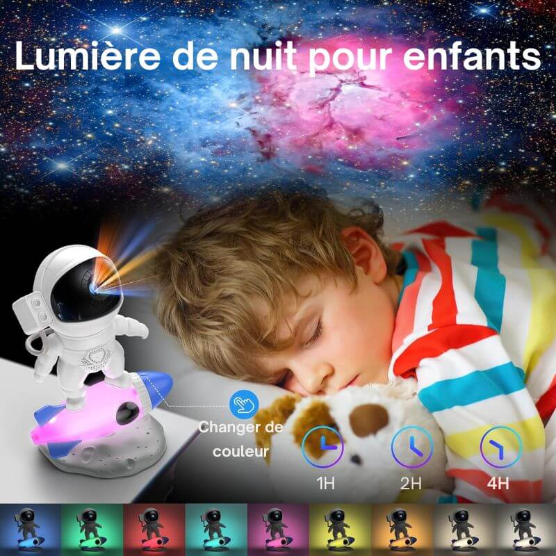 Projecteur Cosmonaute Galaxie Inès Galbe - Un Accent Raffiné au Quotidien