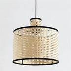 Ritta Rétro Suspension Rotin/Métal Chambre à Coucher - Neutralighting