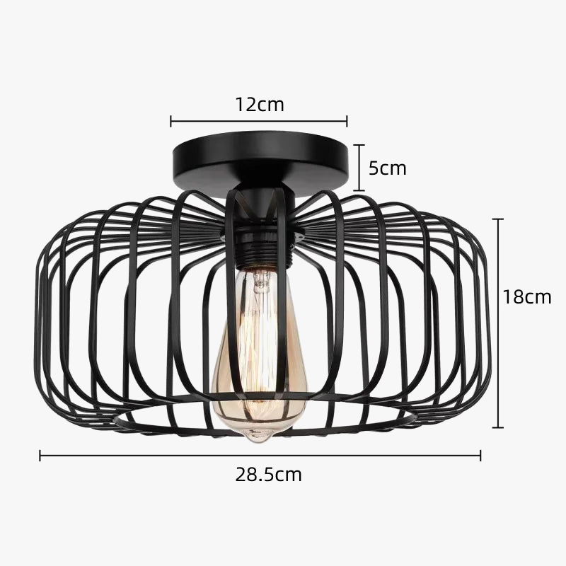 Plafonnier — Simple cage à oiseaux plafonnier intérieur chambre salon couloir plafonnier E26 lampes de restaurant luminaires décoratifs AC 110 V