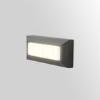 Ray Éclairage Escalier Extérieur Rectangulair Simple, Métal/Acrylique, Noir/Gris, Escalier - Neutralighting